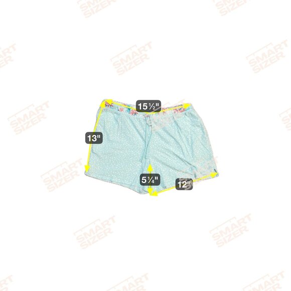 Carol Hochman Womens Polka Dot Pajama Shorts With Floral Trim medium 1676 - Picture 4 of 5